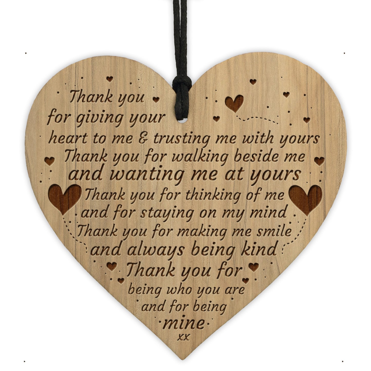 Boyfriend Girlfriend Gift Poem Engraved Heart Husband Wife