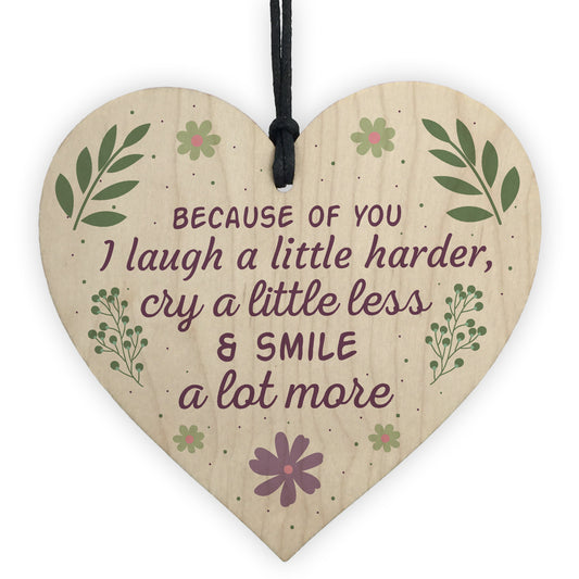 Best Friend Gift Wooden Heart Friendship Birthday Keepsake