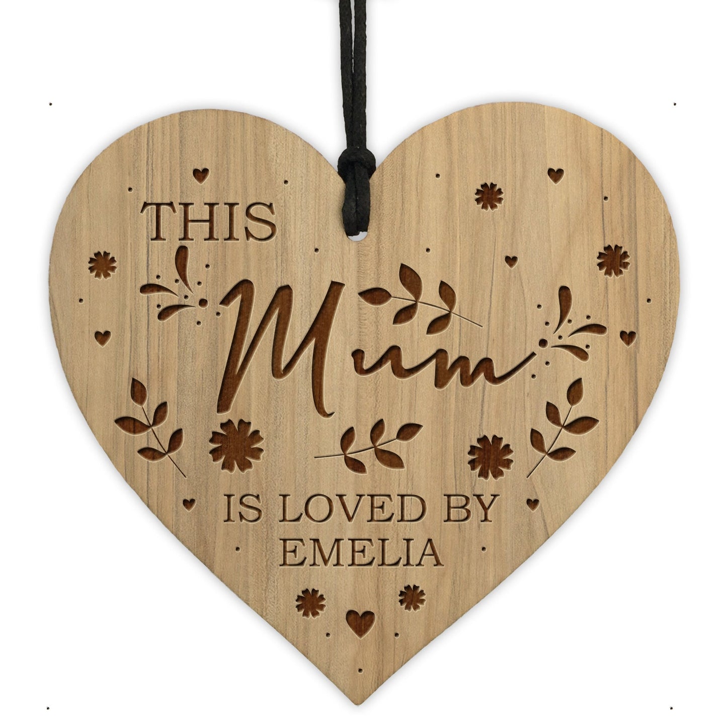 Mum Gifts For Birthday Christmas Personalised Engraved Heart