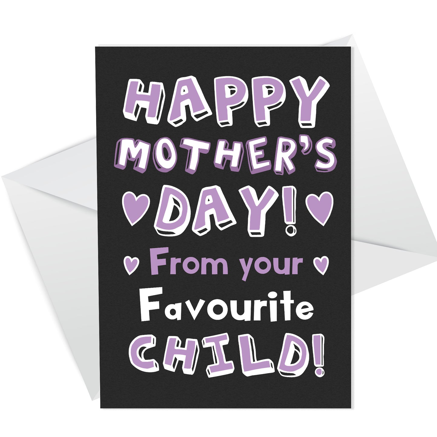 Mothers Day Card For Mum FUNNY From Your Favourite Child Card