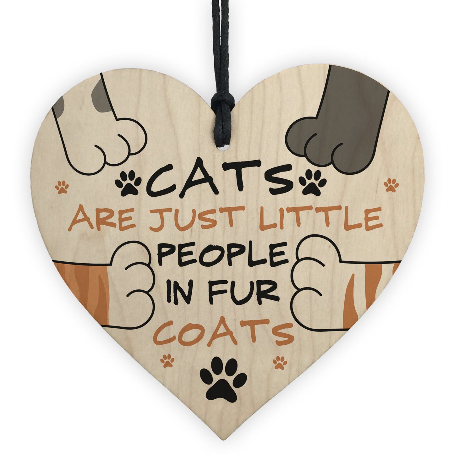 Cats Are Just Little People In Fur Coats Funny Cat Gift