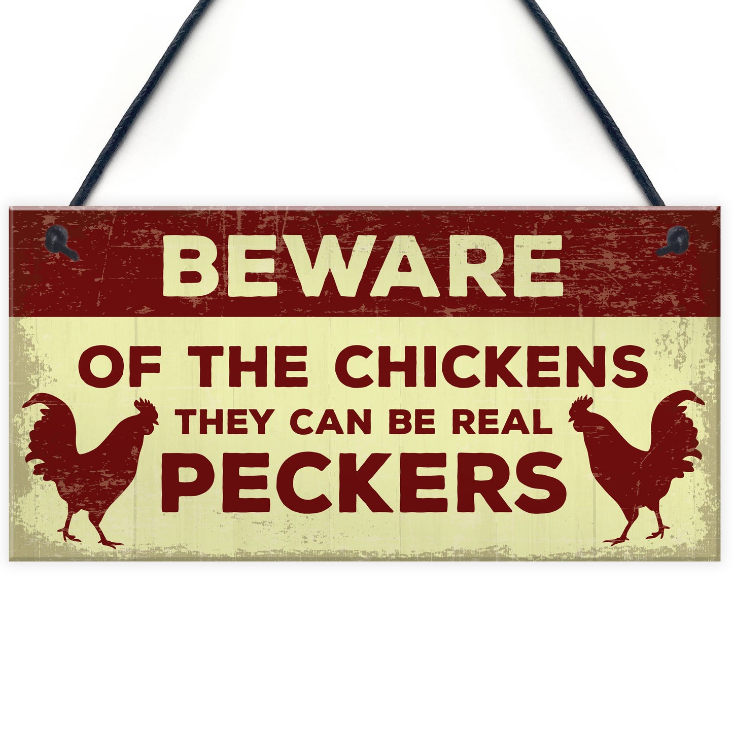 Beware Of The Chickens Sign For Gate Chicken Coop Hen House