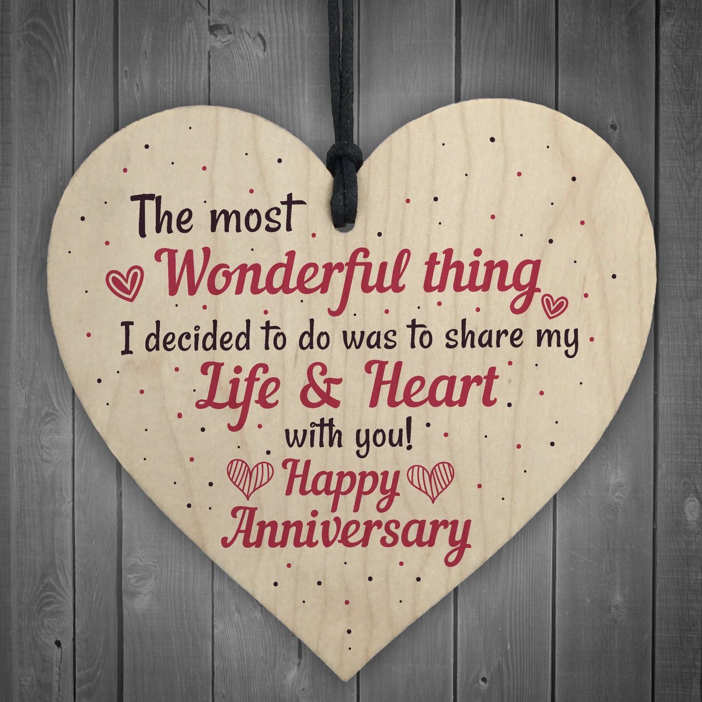 Gifts For Her Wedding Anniversary Card Gifts For Wife Heart