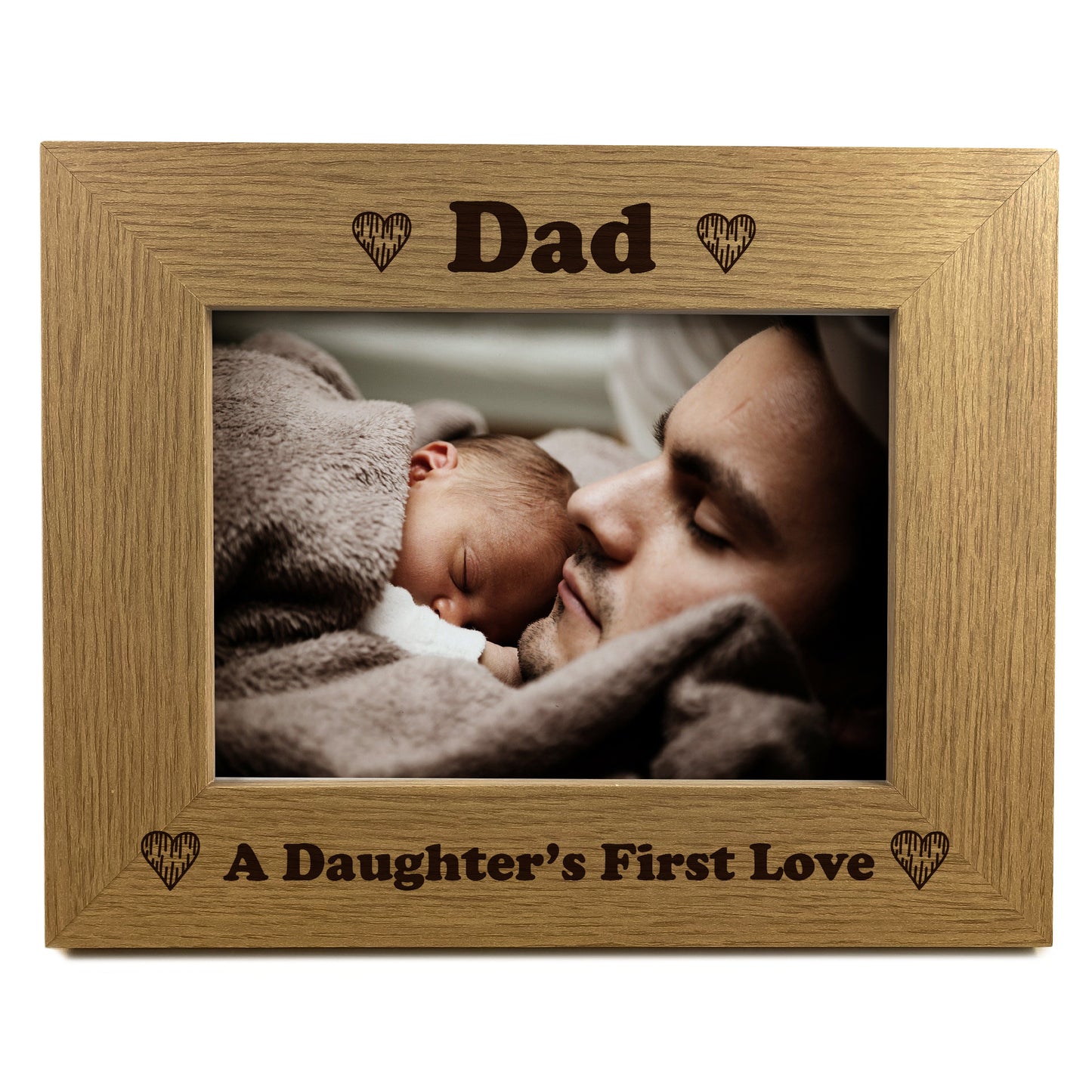 Dad Gifts From Daughter Wooden Photo Picture Frame Fathers Day