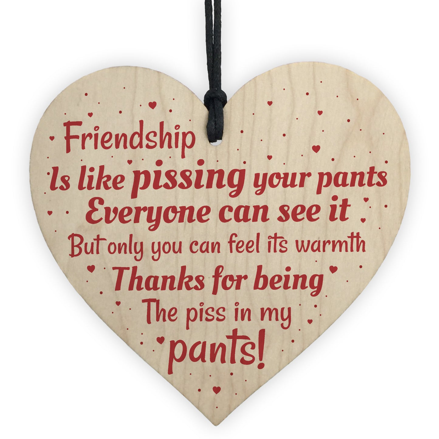 Friendship Best Friend Gift Funny Thank You Birthday Wooden Gift