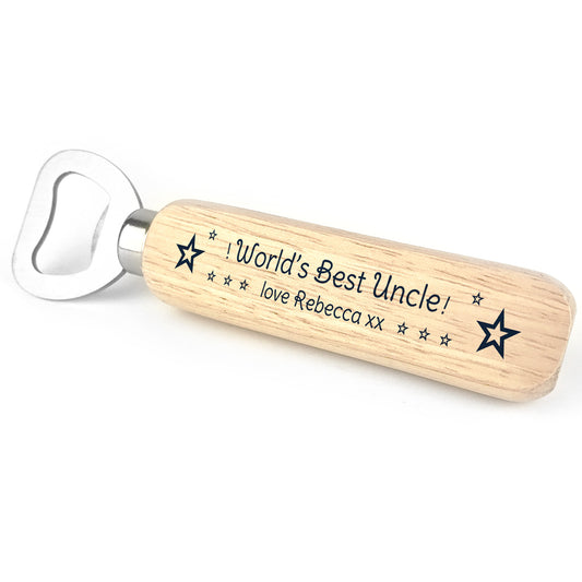 Best Uncle Gifts Wooden Bottle Opener Uncle Birthday Fathers Day