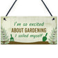 Funny Garden Sign Gift For Gardener Novelty Home Decor Signs