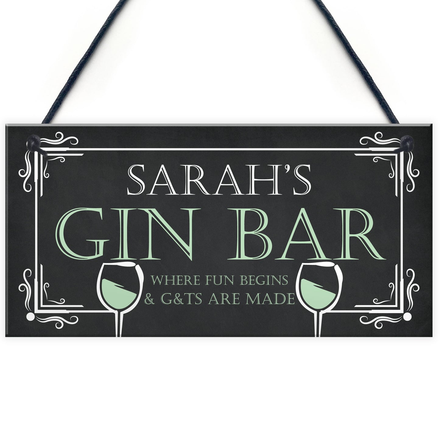 Personalised Gin Bar Home Bar Garden Signs Novelty Gin Gifts