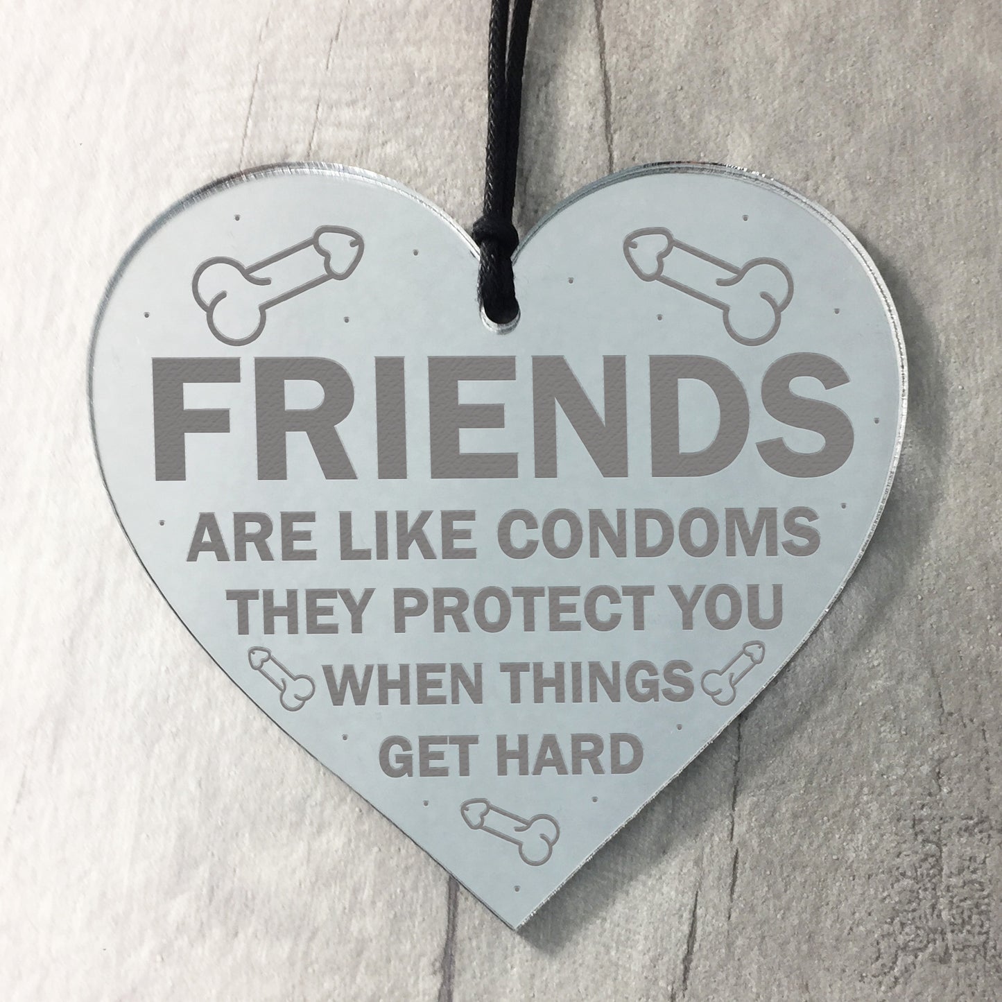 Engraved Friendship Gifts Engraved Heart Birthday Christmas Gift