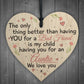 Best Friend Auntie Heart Gift Shabby Chic Birthday Love Keepsake