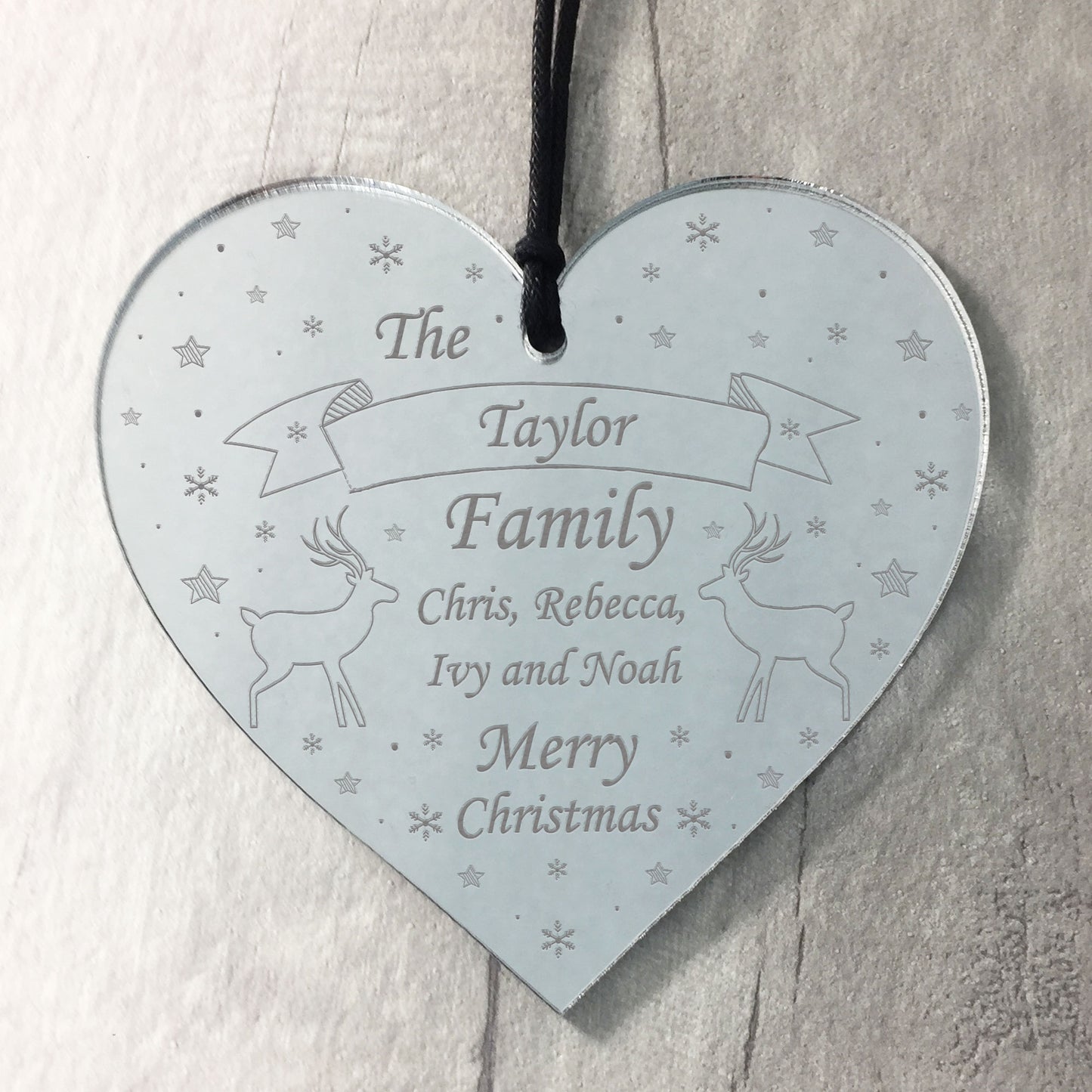 Family Christmas Decoration Personalised Gifts For Mummy Daddy