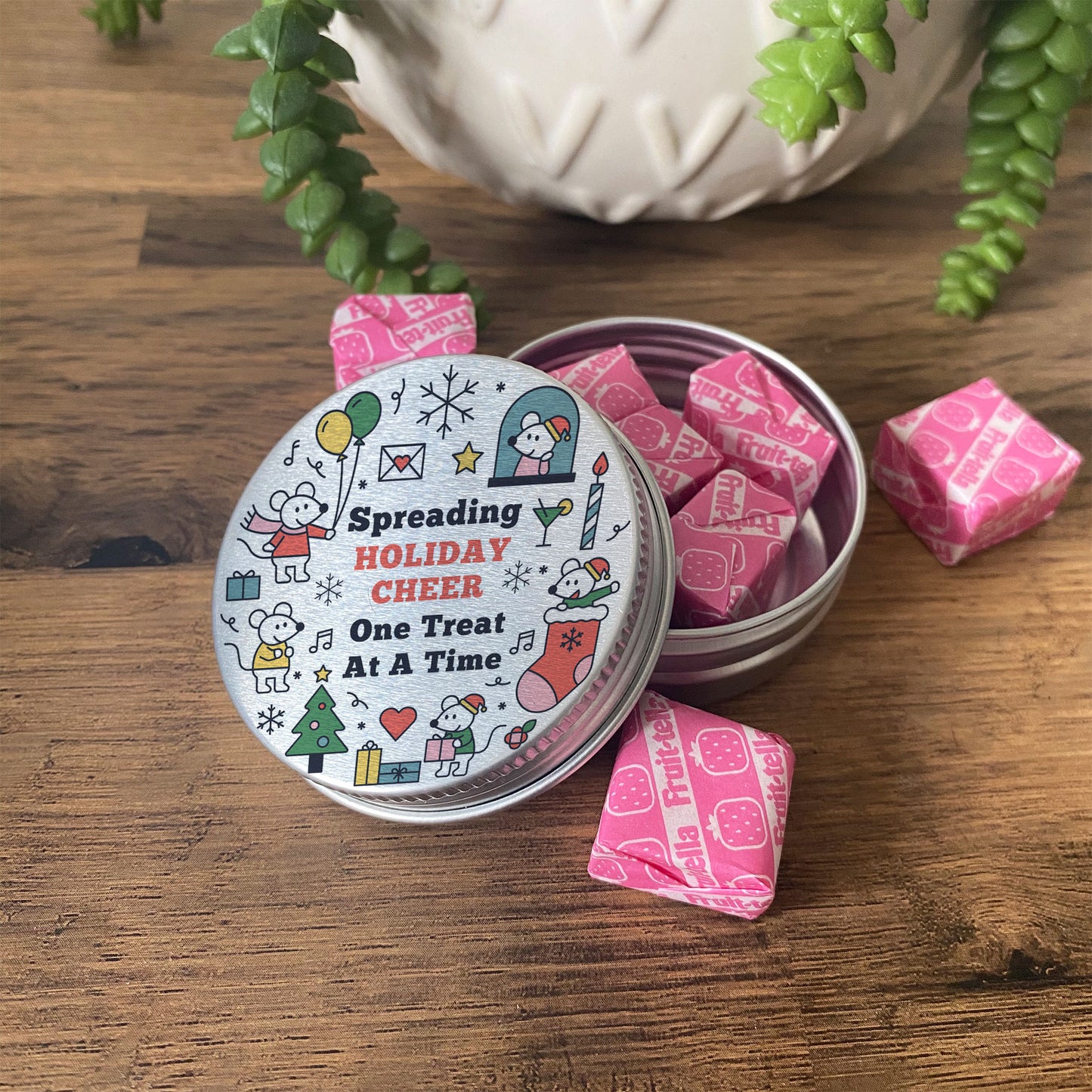 Christmas Treat Sweet Tin Stocking Filler Gift For Son Daughter