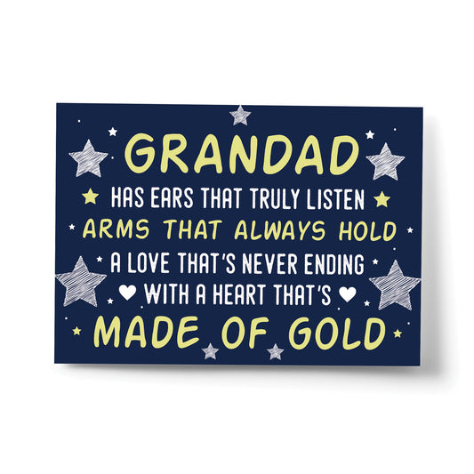 Cute Grandad Birthday Christmas Gift From Grandchildren Gift