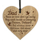 Dad Memorial Engraved Hanging Plaque In Loving Memory Sign