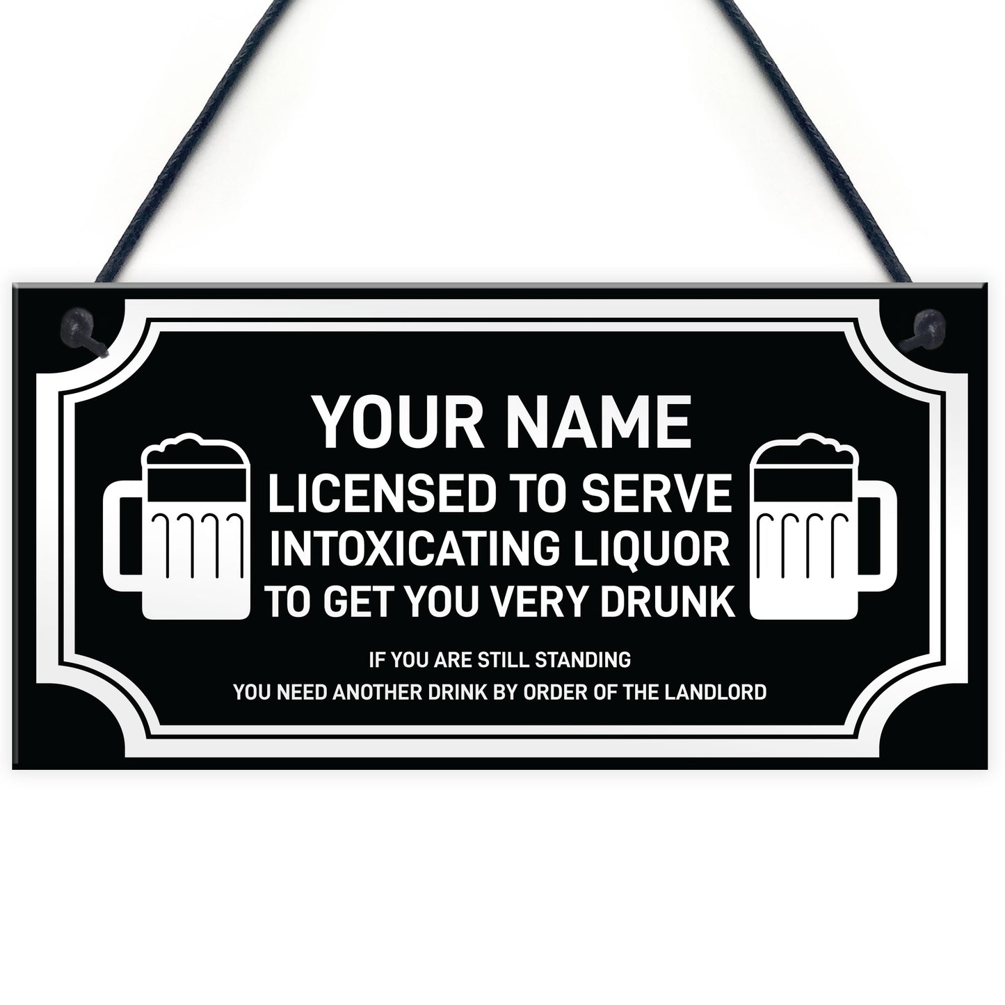 Novelty Bar Sign Licensed Home Bar Man Cave Pub Sign Gift