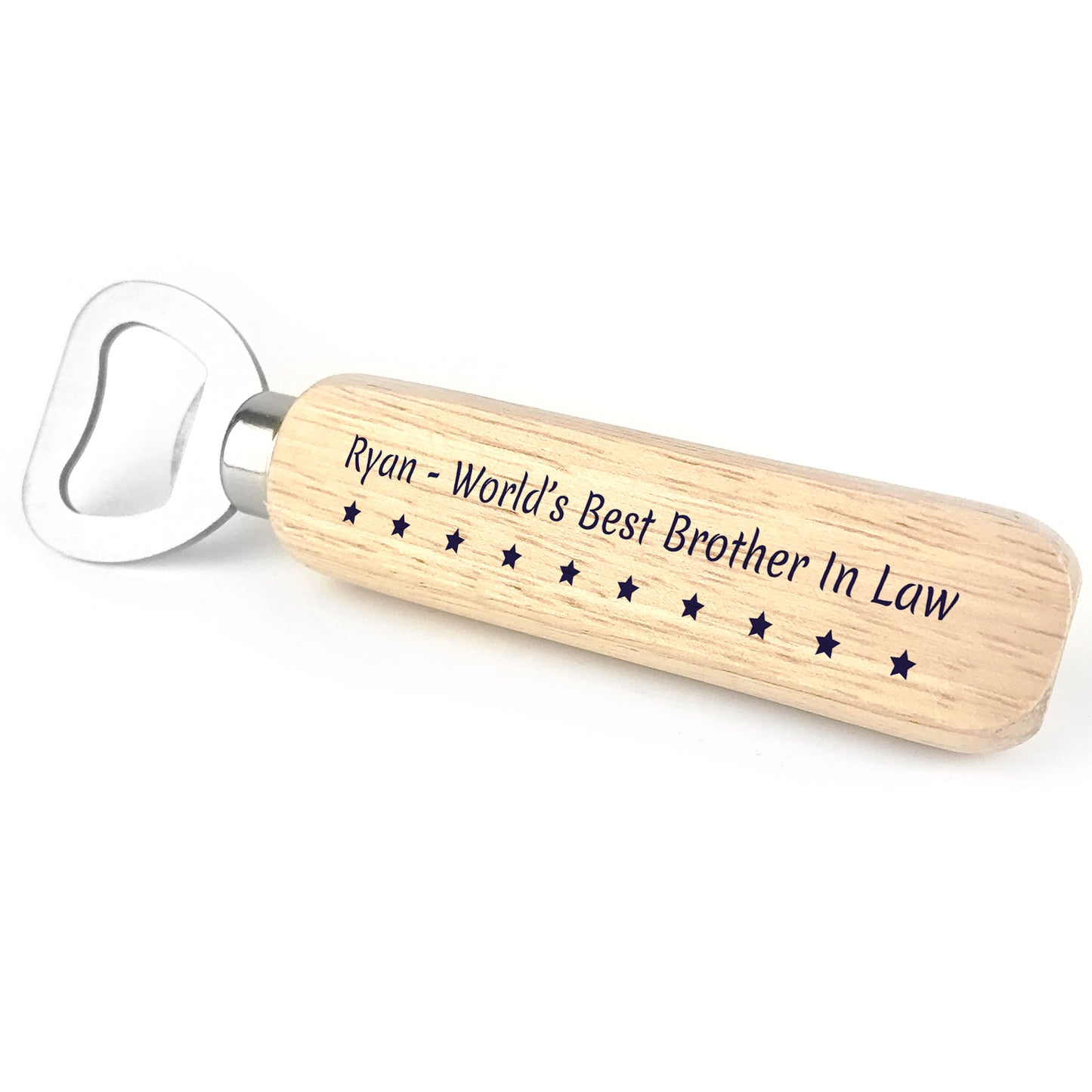 Personalised Brother In Law Gift Wooden Bottle Opener Funny Gift