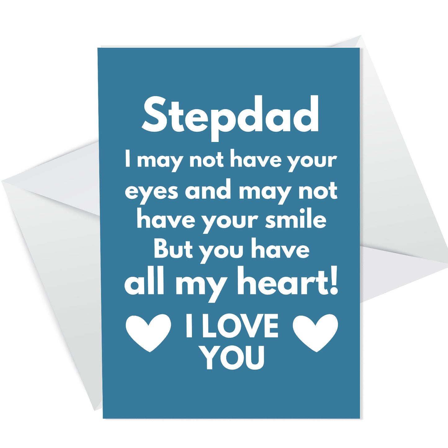 Stepdad Fathers Day Birthday Card Novelty Greetings Card