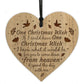 Beautiful Memorial Bauble Engraved Heart CHRISTMAS WISH