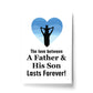 Father And Son Print Fathers Day Gift For Dad From Son