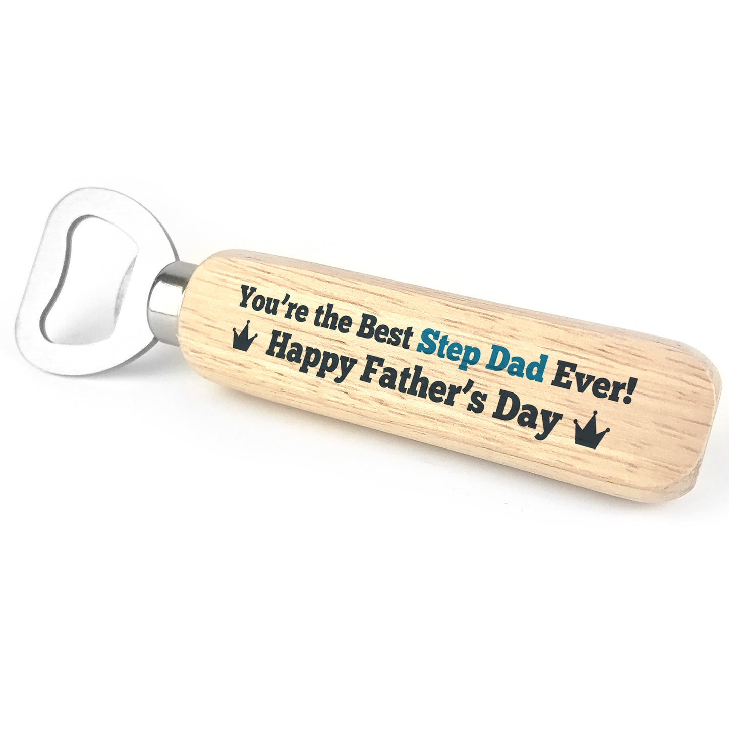 Step Dad Gift For Fathers Day Wooden Bottle Opener Novelty Gift