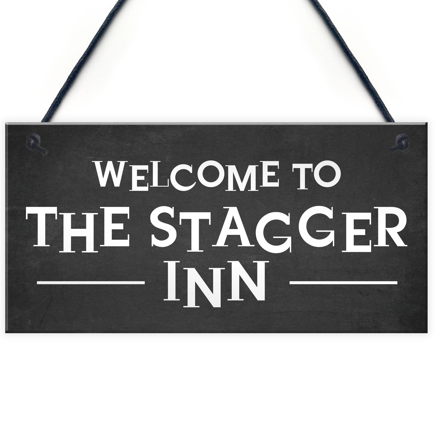 Funny Humour Home Bar Sign STAGGER INN Man Cave Pub Garage