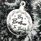 Big Brother To Be Hanging Christmas Tree Bauble Gift New Baby