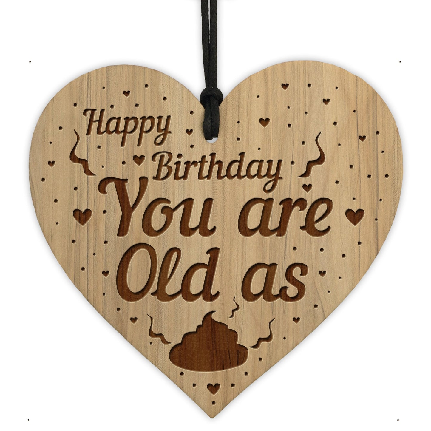 Funny Birthday For Him Her Engraved Heart 50th 60th 70th