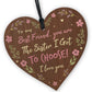 Best FRIEND Sister Gifts Wooden Hanging Heart Birthday Gift