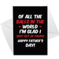 Funny Rude Fathers Day Card For Dad A6 Card Joke Dad Card