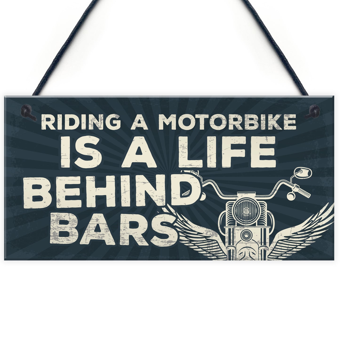 Motorbike Motorcycle Gift Hanging Plaque Gift For Dad Him Biker