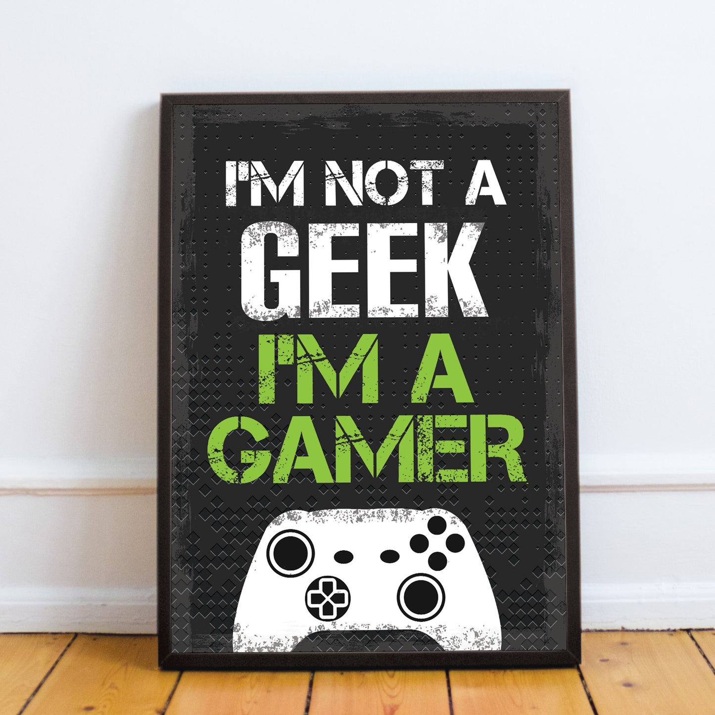 Not A Geek Gamer Gaming Sign For Boys Bedroom Gamer Print