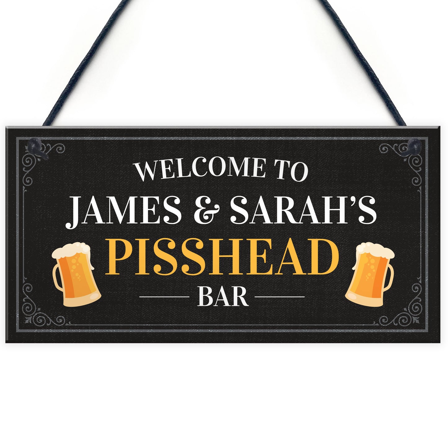 Bar Personalised Funny Decor Sign Beer Garden Shed Pub Decor