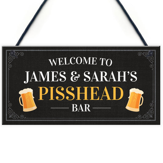 Bar Personalised Funny Decor Sign Beer Garden Shed Pub Decor