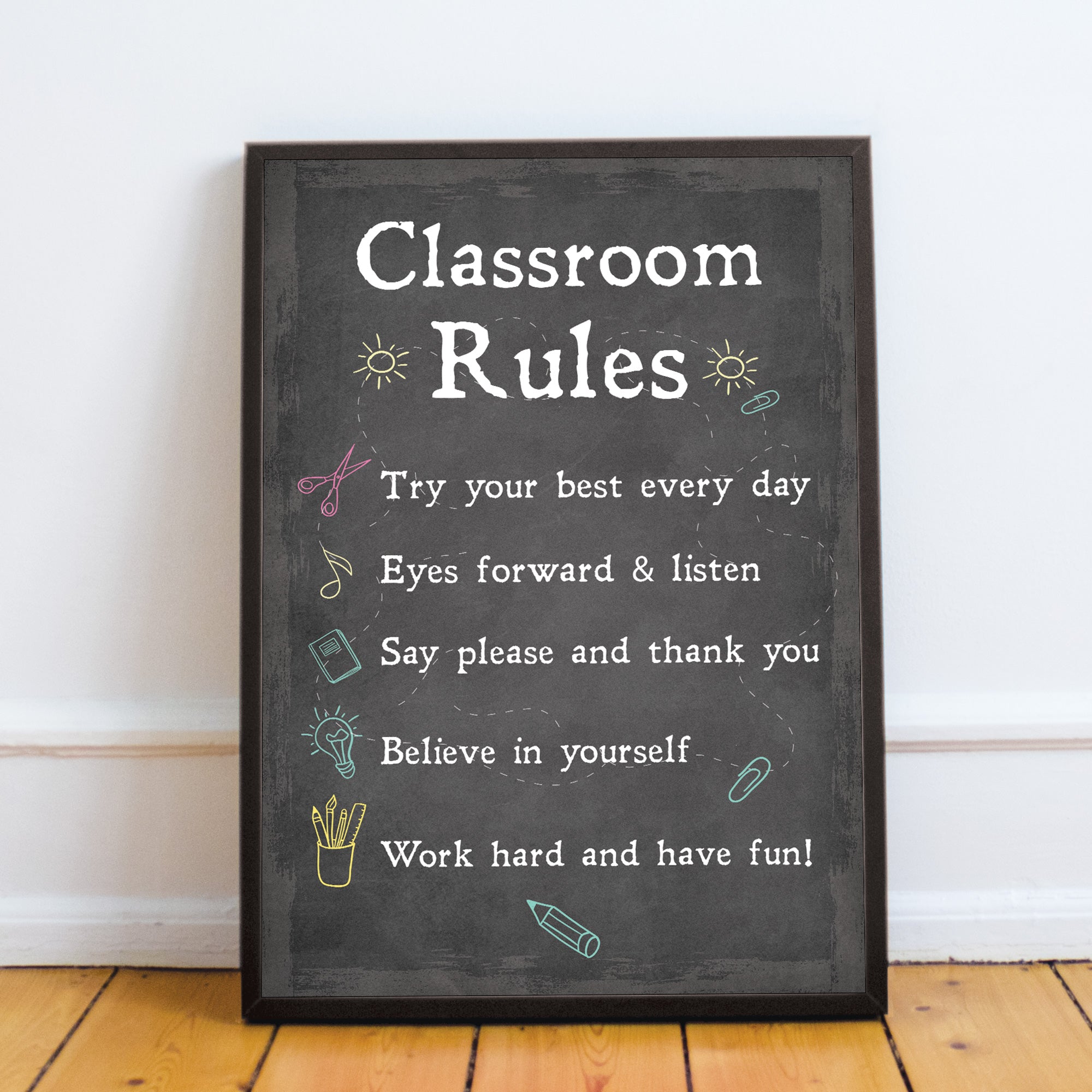 Classroom Sign For Teacher Nursery Pre School Teacher Assistant – Red ...