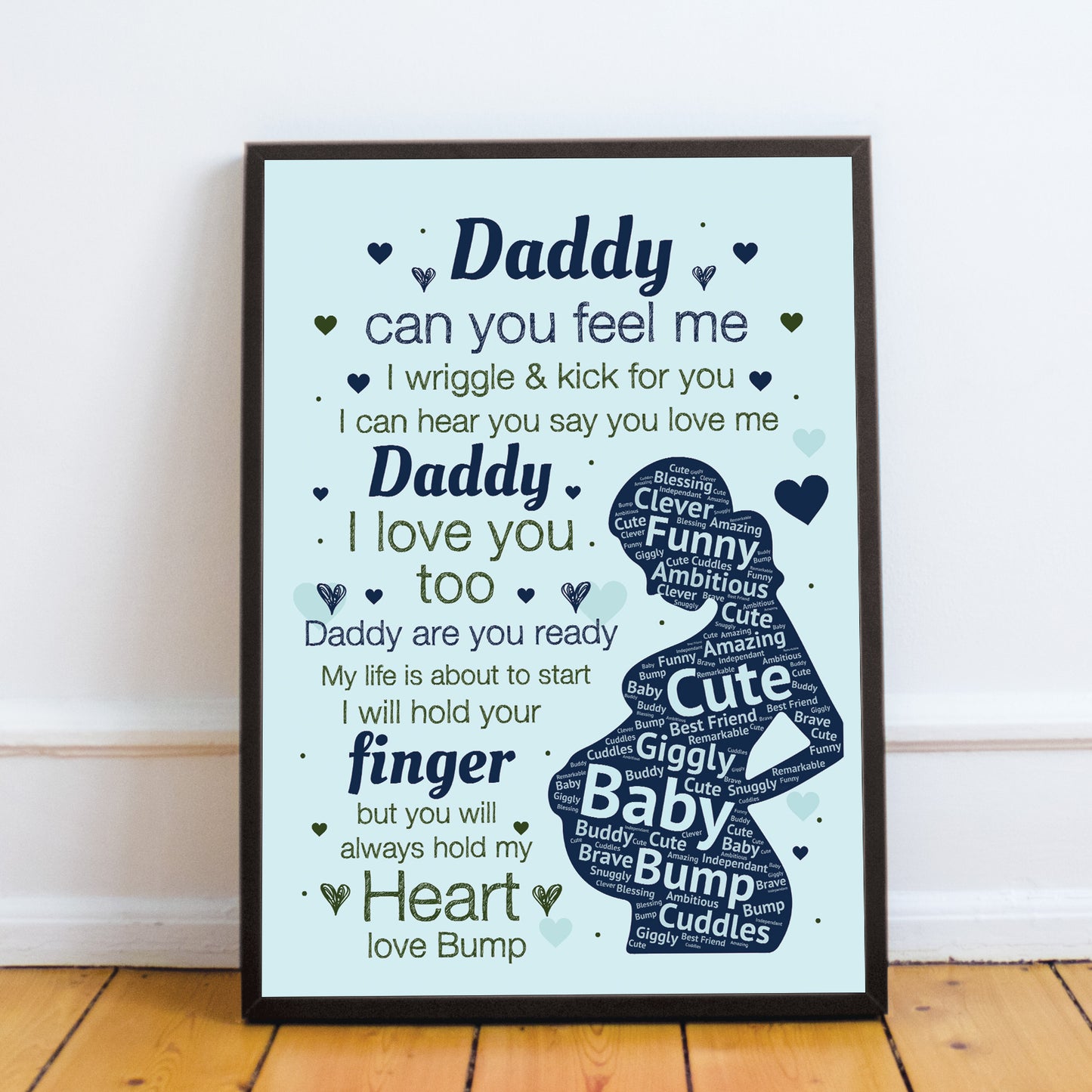 Daddy To Be Gifts Baby Shower Gift For Dad Framed Fathers Day