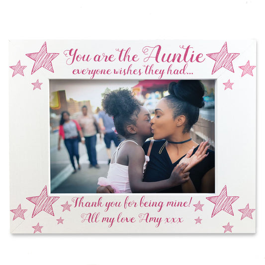 Auntie Photo Frame Personalised 7x5 Photo Frame Novelty Birthday