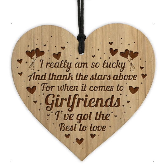 Thank You Girlfriend Gift Engraved Heart Girlfriend Gifts