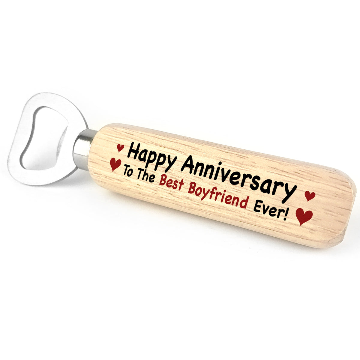 Novelty Anniversary Gift For Boyfriend Wooden Bottle Opener Gift