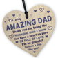 Birthday Gift For Dad Heart Fathers Day Gift For Amazing Dad