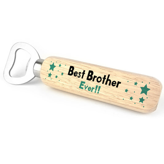 Best Brother Ever Wooden Bottle Opener Birthday Xmas Gift