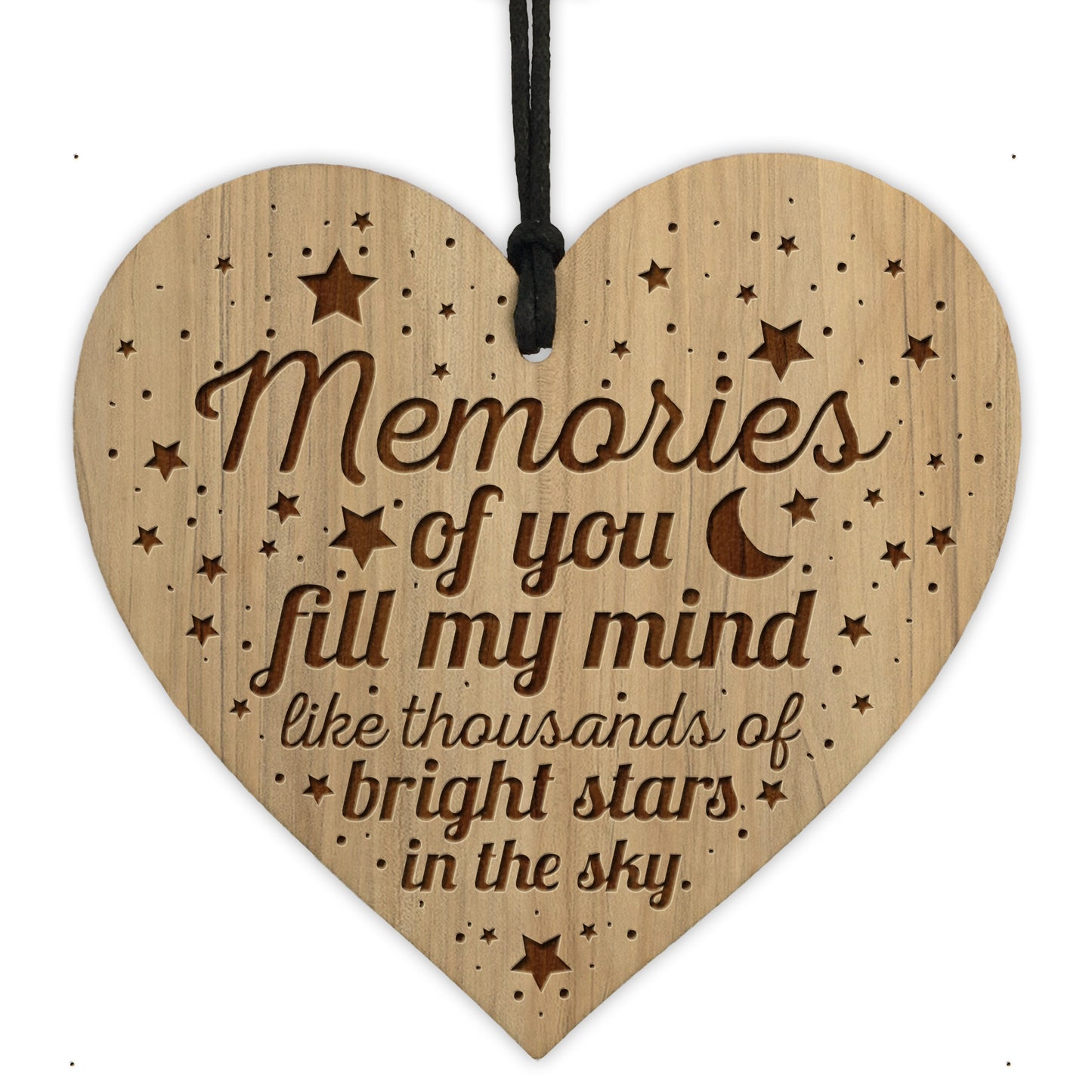 Memorial Heart Engraved Gift Christmas Tree Decoration In Loving