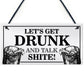 FUNNY Hanging Bar Sign Garden Signs Home Bar Sign Alcohol Gift