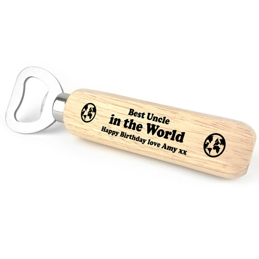 BEST UNCLE Gift For Birthday Wooden Bottle Opener Gift For Him