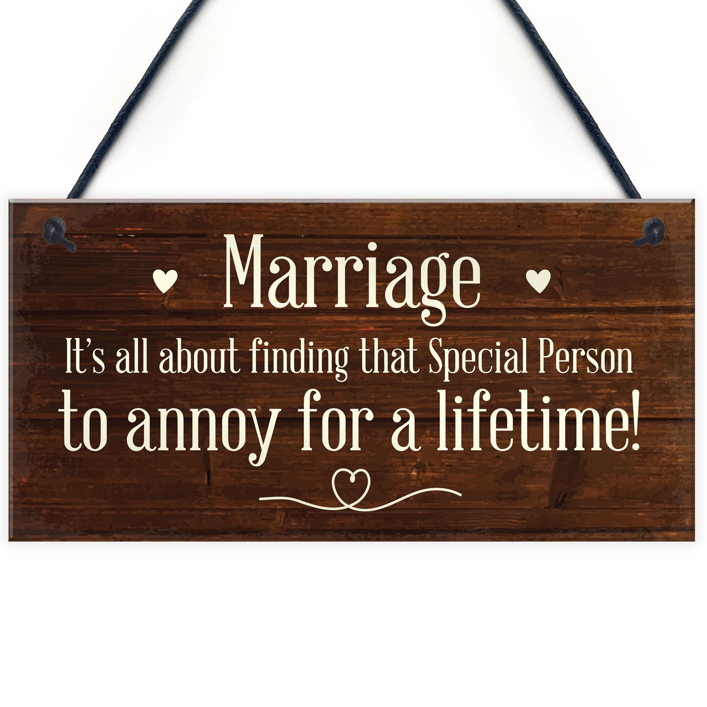 Marriage Sign Hanging Wall Decor Anniversary Wedding Anniversary