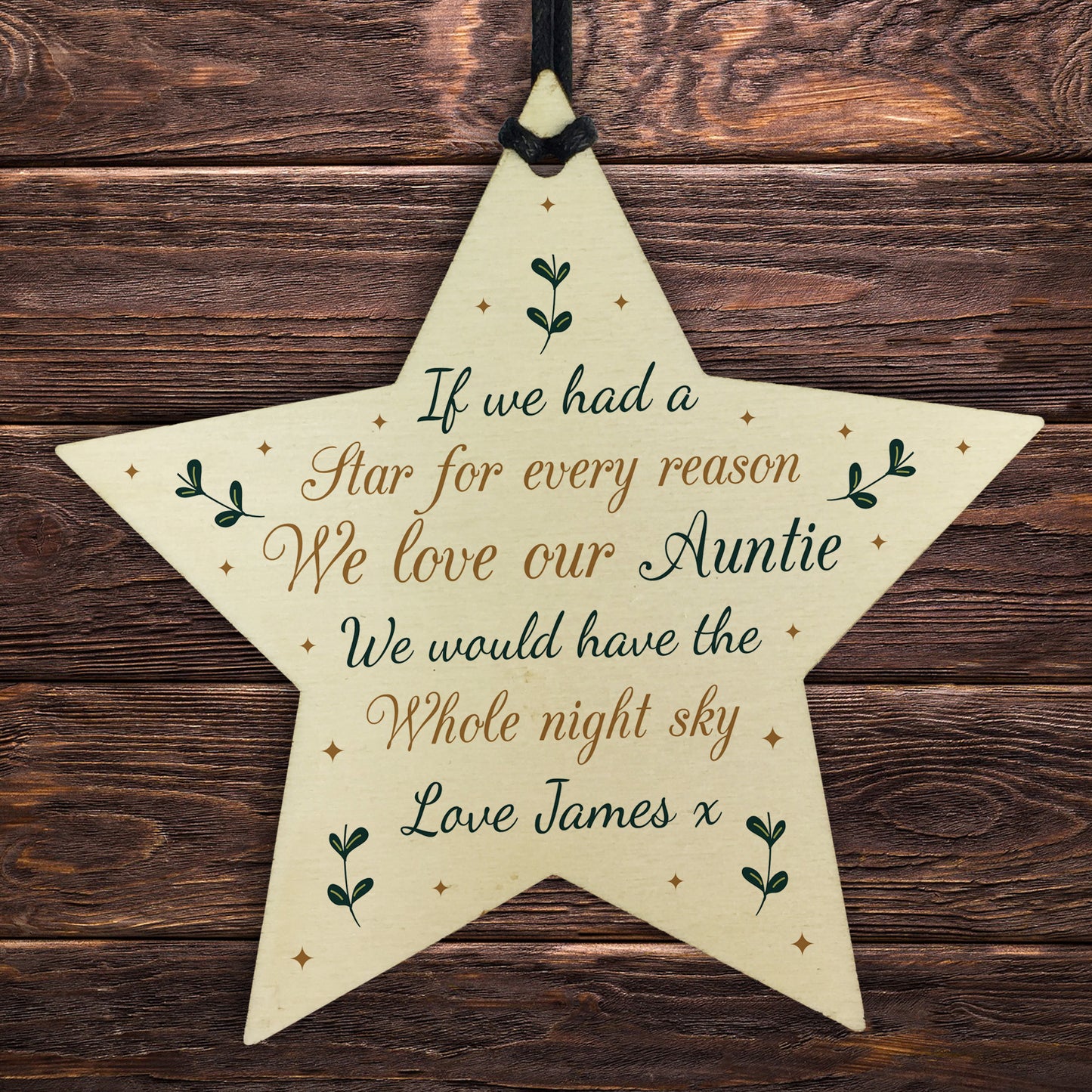 Personalised Auntie Birthday Xmas Gifts Auntie Gift From Niece