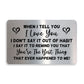Love You Gift For Boyfriend Husband Wallet Insert Anniversary