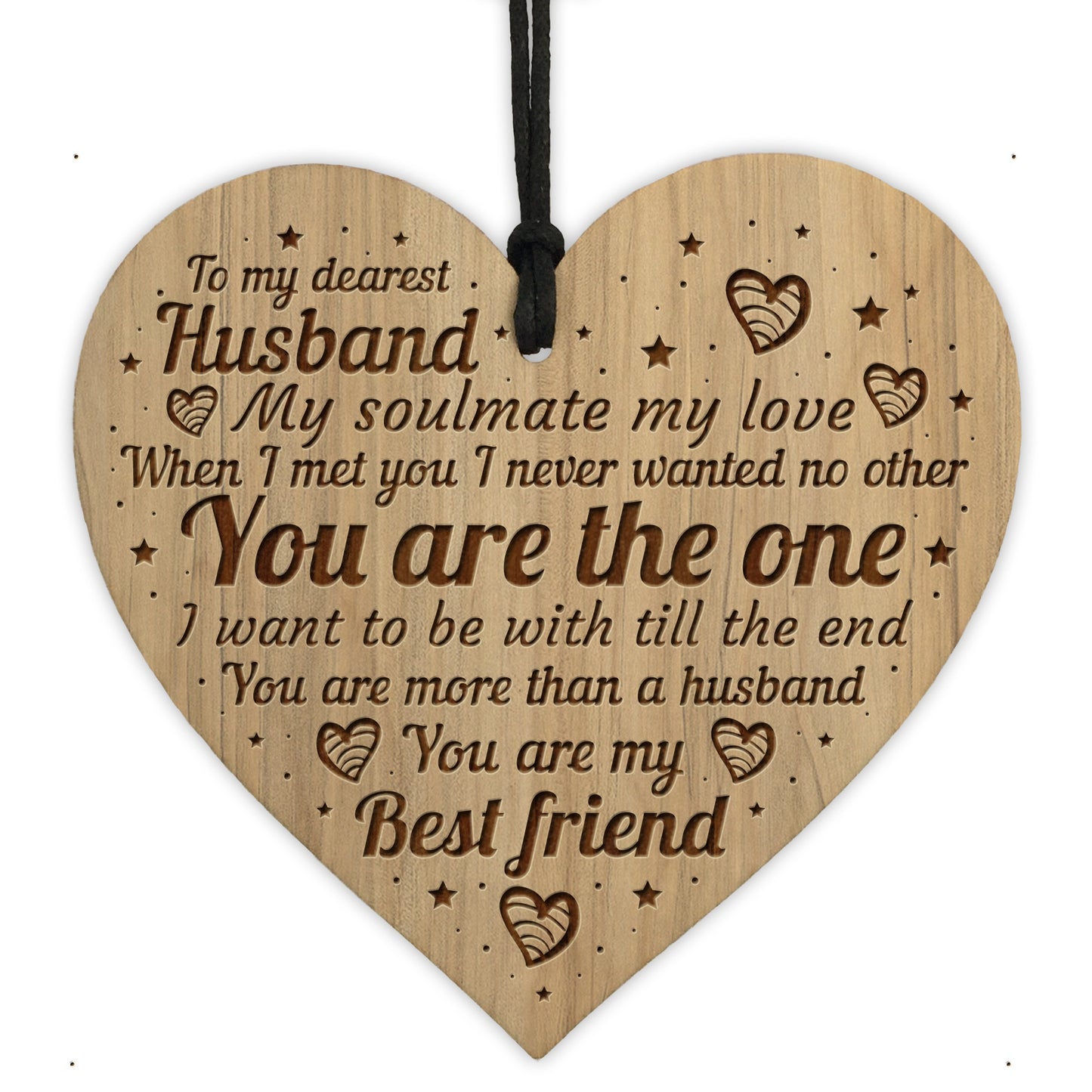 Husband Gift For Birthday Anniversary Christmas Engraved Heart