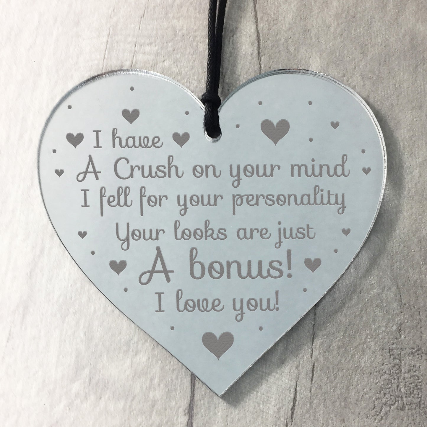 Engraved Heart Anniversary Gift For Wife Husband Girlfriend