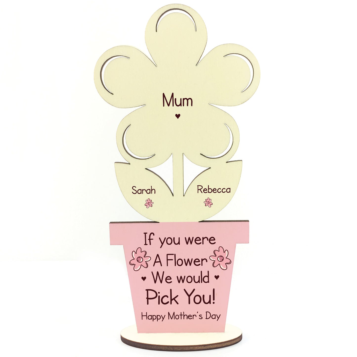 PERSONALISED Mothers Day Gift For Mum Flower Gift Daughter Son