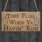 Havin Rum Funny Alcohol Man Cave Home Bar Pub Hanging Plaque